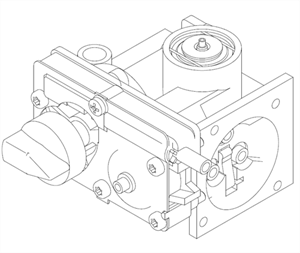 Obrazek Z0371031200 (1640) ARMATURA GAZOWA GW-40 na 2Ln-GZ300; 2Ls-G2.350