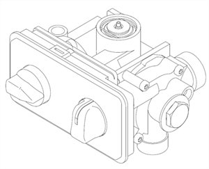 Obrazek Z0061030000 (0370) ARMATURA WODNO-GAZ.GW40A 2Ln-G2.300; 2Ls-G2.350